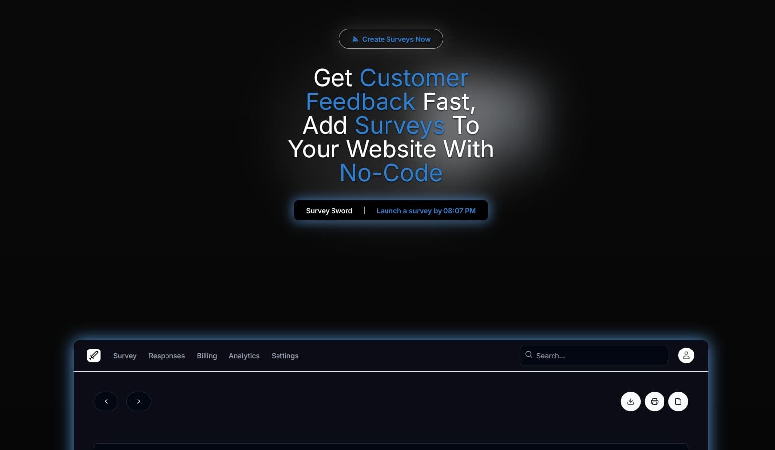 Mockup of a blockchain SaaS website